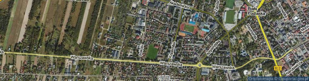 Zdjęcie satelitarne Rogińskiego Romana ul.